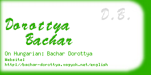 dorottya bachar business card